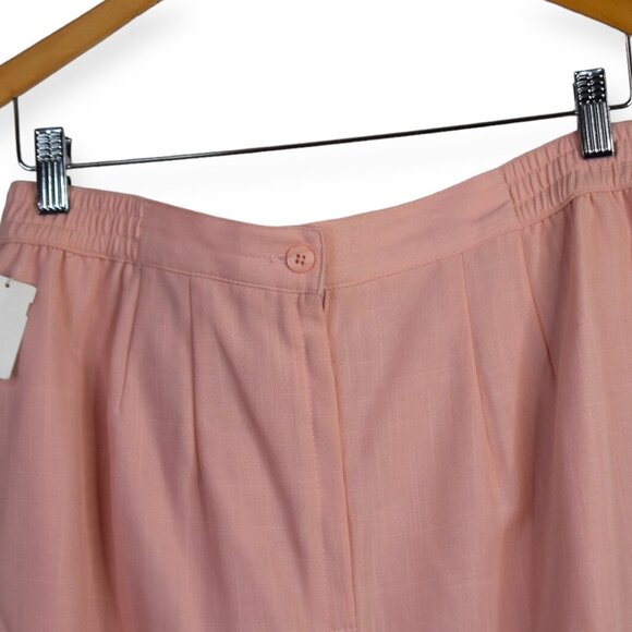 Sag Harbor Skirt 14 Womens Salmon Pink Deadstock Vintage Pencil Workwear - Picture 9 of 9